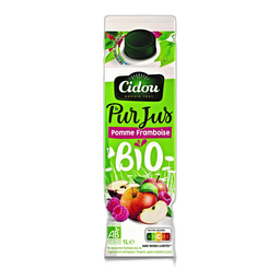 CIDOU Sumo de Fruta Maçã Framboesa Bio 1.0 L