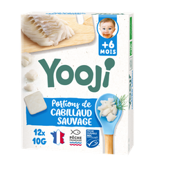 YOOJI Bacalao MSC en porciones, 12 x 10 g