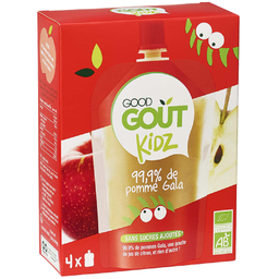 GOOD GOÛT Kidz Puré de Manzana BIO 4x90g
