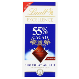 LINDT excel lait 55% 80g