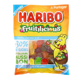 HARIBO Fruitilicious Fruit Gummy Candy 175 g