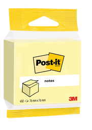 POST Post-it Cube eco amarelo pastel 450 folhas 76 x 76mm