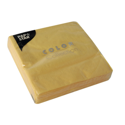SANS MARQUE Guardanapos 3 camadas 24cm x 24cm amarelo, lote de 20 guardanapos