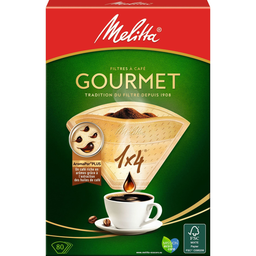 MELITTA Filtros de café Gourmet 1x4 (80 unidades)