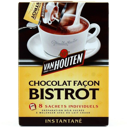 VAN HOUTEN 8 sachet chocolat bistro 160g