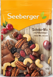 SEEBERGER Fruits secs choco-mix non salé
