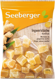 SEEBERGER Gengibre cristalizado em pedaços 200 g