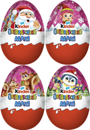 Kinder Surprise Maxi Œuf De Pâques Au Chocolat Au Lait Avec Cadeau Mouton De Pâques Au Camping 1 Pièce 100G