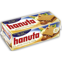 HANUTA Bolachas de wafer de chocolate e avelã 220 g