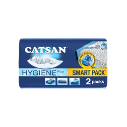 CATSAN Hygiène Plus litière pour chat minérale smart les 2 sacs de 4