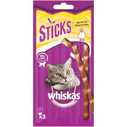 WHISKAS Sticks Petiscos de frango para gato 18 g