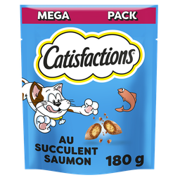 CATISFACTIONS Premios para gatos y gatitos al salmón 180 g
