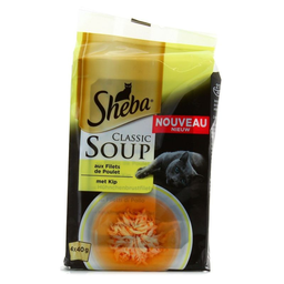 SHEBA Soupes Filet 4 x 40 g