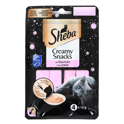 SHEBA Creamy Snack Salmão 4 x 12 g
