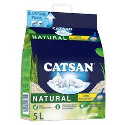 CATSAN Natural Agglomérante litière pour chat végétale le sac de 4