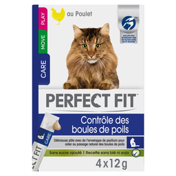 PERFECT FIT Guloseima para Gato Controlo de Bolas de Pelo 48 g