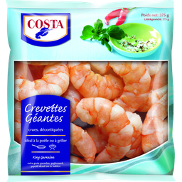 COSTA Gambas gigantes peladas 375 g