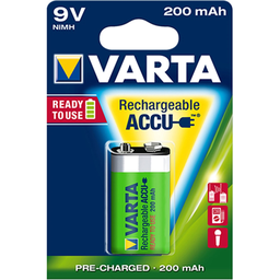 VARTA Pila alcalina tipo LR61 9V recargable 56722101401