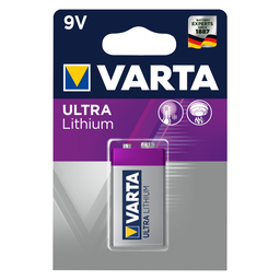VARTA Pila de Litio 6LR61 9V Ultra - 1 Unidad