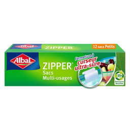 ALBAL Sacos Zipper Multiusos 1 L x12