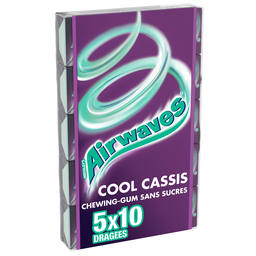 AIRWAVES Chewing-Gum Cool Cassis Sans Sucres