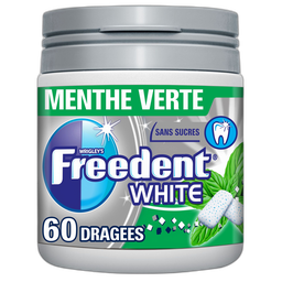 FREEDENT White Chicle Menta Verde 60 grageas 84g