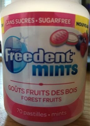 FREEDENT Chewing-gum Mint Fruits des Bois 77 g