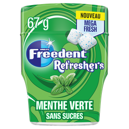 FREEDENT Chewing-gum Refreshers Menthe verte 67 g