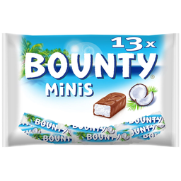 BOUNTY Barritas de chocolate y coco minis 403 g