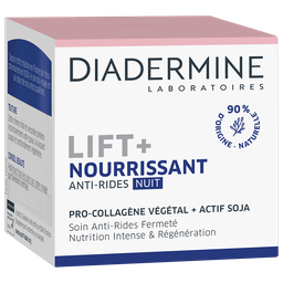 DIADERMINE Crème Nuit Anti-rides Liftant Nourrissant Pro-Collagène Végétal Actif Soja 50 ml