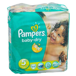 PAMPERS 23 changes baby dry paquet T5