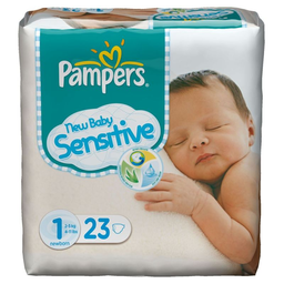 PAMPERS 23 changes new baby sens T1