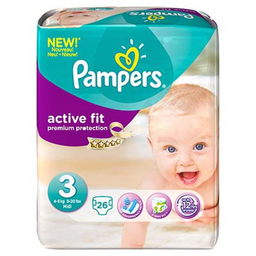 PAMPERS pamp activ fit 4/9kg X26