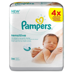 PAMPERS 4X56 lingettes sensitive
