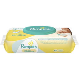 PAMPERS New baby sensitive lingettes nettoyantes bébé 50 lingettes