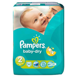 PAMPERS pamp bb-dry 3/6kg X32