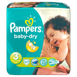 PAMPERS pamp bb-dry 4/9kg X27
