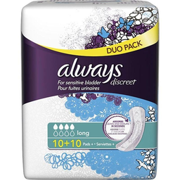 AL'AYS Incontinence Long Duo Compresas para incontinencia 20