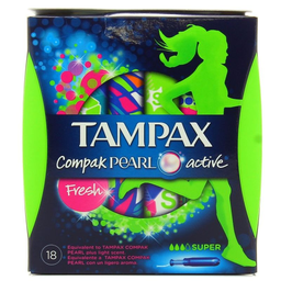 TAMPAX Pearl Fresh Super X18