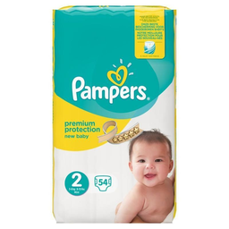 Pampers Couches Bébé Taille 2 : 4-8 Kg Premium Protection Le Paquet De 54