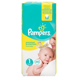 Pampers Couches Bébé Taille 1 2-5 Kg Premium Protection Le Paquet De 44
