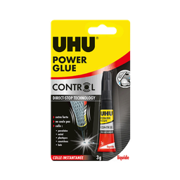 UHU Colle en tube Power Glue Control 3g