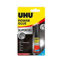 UHU Colle en tube Power Glue Supergel 3g