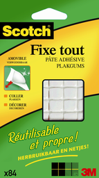 SCOTCH pastilles de pâte adhésive réutilisables - Fixetout