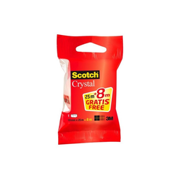 SCOTCH recharge ruban adhes crystal 25+8
