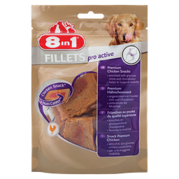 8IN1 Dried Chicken Fillets Pro Active Enriched With Chondroitin 4 bags of 320 g