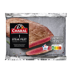 CHARAL Viande Bovine Steak filet *** à griller - 1 pièce