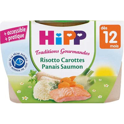 HIPP Risotto Zanahoria Salmón 220 g
