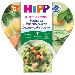 HIPP Plato Patatas Verduras Salmón 230 g