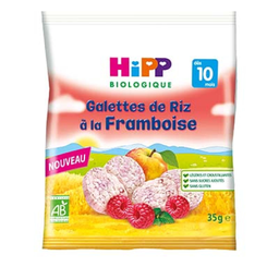 HIPP Tortitas de arroz con frambuesa 35 g